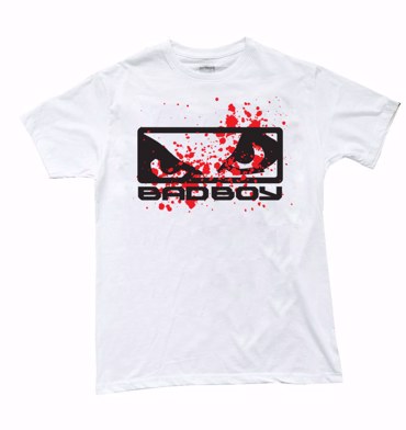 BAD BOY fight TSHIRT- white